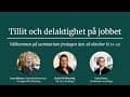 Webbinarium - Tillit och delaktighet på jobbet